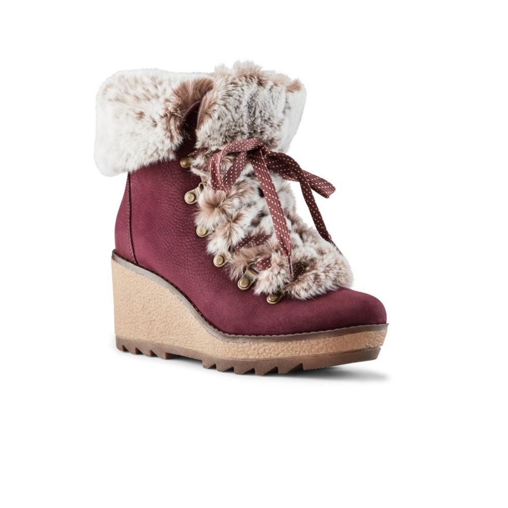 🎀 Cougar Penelope Suede Furry Boots